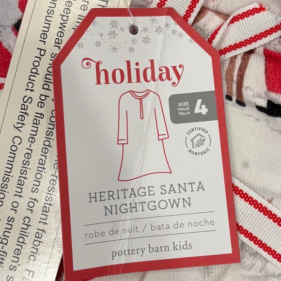 Heritage Santa Flannel Nightgown - PBK - Picture 6 of 6